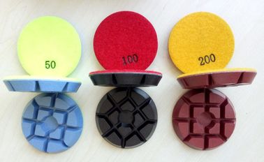 Tamponi a cuscinetti per lucidare concreti Colourful 75mm a 3 pollici del pavimento con spessore di 11mm