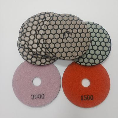 Buona flessibilità Diamond Stone Polishing Pads a 4 pollici