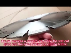 Lamette di taglio di diamanti di pietra saldate al laser da 300 mm con slot chiave per il taglio del granito