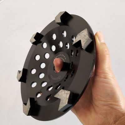 denti a 7 pollici di forma di v di 180mm Diamond Cup Concrete Grinding Wheel