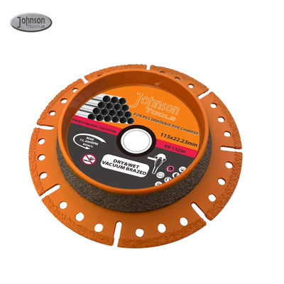 Lametta di diamante brasata a vuoto per tubi lametta di diamante da 115 mm Pro Cutter di tubi