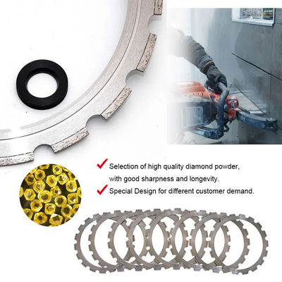 Lamelle di seghe per calcestruzzo a diamanti per taglio di calcestruzzo armato da 350 mm