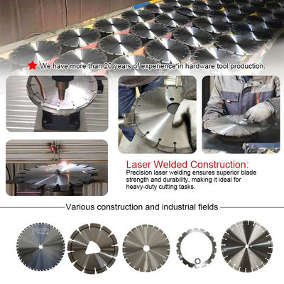Lamelle di seghe per calcestruzzo a diamanti per taglio di calcestruzzo armato da 350 mm