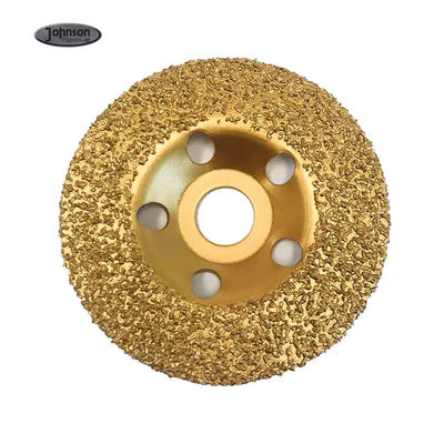 Disco di macinazione di lucidatura del carburo di tungsteno dell'oro per gomma e tessuto Roughing
