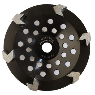 denti a 7 pollici di forma di v di 180mm Diamond Cup Concrete Grinding Wheel