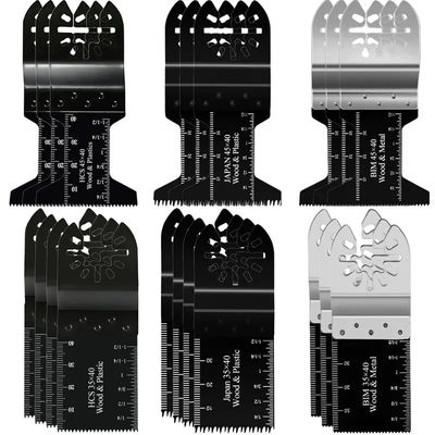 Lo strumento multi d'oscillazione del metallo della Bi le lame per sega per l'insieme del contenitore di legno di metallo 20pcs