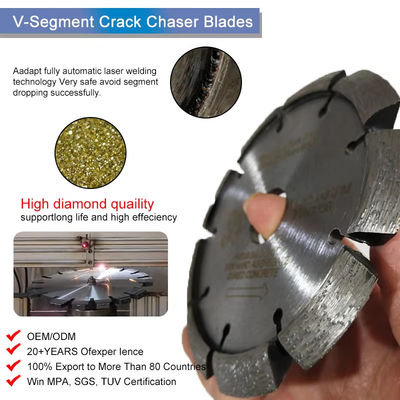 lama del punto di pieghettatura del diamante di 115mm per calcestruzzo/blocchetto/muratura/pietra del mattone