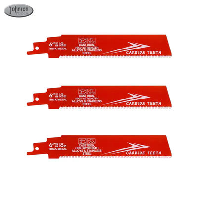 6 pollici Bi-Metal OEM Reciprocating Saw Blade Industrial per metallo ferro fuso legato acciaio Sawzall Blade Carbide