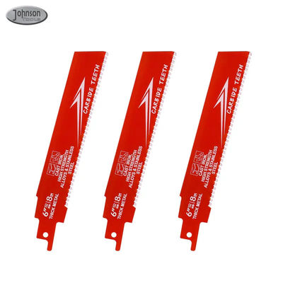 6 pollici Bi-Metal OEM Reciprocating Saw Blade Industrial per metallo ferro fuso legato acciaio Sawzall Blade Carbide