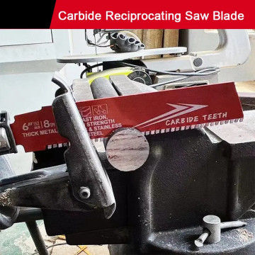 6 pollici Bi-Metal OEM Reciprocating Saw Blade Industrial per metallo ferro fuso legato acciaio Sawzall Blade Carbide
