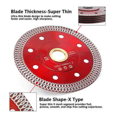 115mm Diamond Sintered Tile Saw Blade per il taglio ceramico