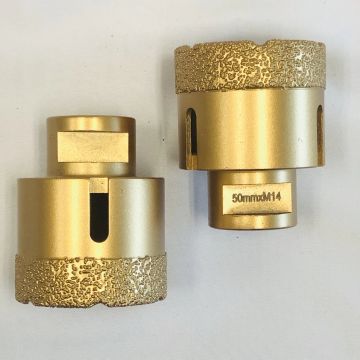 il vuoto di 4pcs M14 50mm ha brasato la scheggia di Diamond Tools Drill Bit Minimal