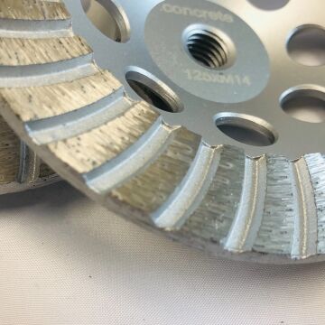 Peso leggero 100-180 mm Turbo Concreto Macinatore con nucleo di alluminio