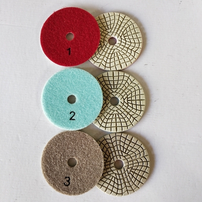Alta acutezza 3 punti Diamond Polishing Pads bagnato 4