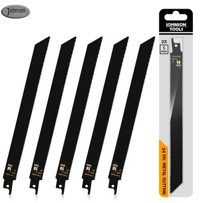 5 pacchetti 9 pollici 14TPI lame da segatura in ferro fuso Bi-metallo lame da segatura in spada metallo pesante taglio lame da segatura reciproche
