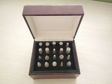il diamante brasato vuoto dell'asse di 6mm foggia la sabbia 30/45 dei punti montati del diamante
