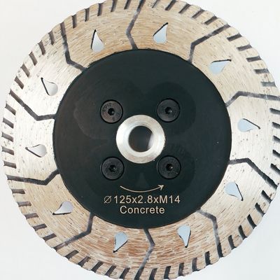 5inch Ridgid sinterizzato pressa a caldo Turbo Diamond Blade For Concrete Grinding