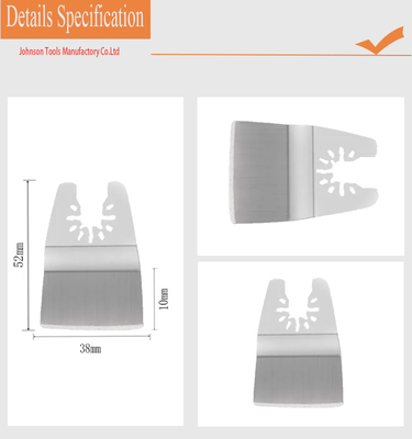 lama d'oscillazione della ruspa spianatrice di acciaio inossidabile di 38*10mm Multitool per rimozione della malta liquida della pittura