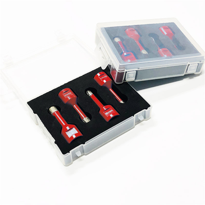 4 pacchetti 12mm Diamond Core Bits brasato vuoto M14 per le mattonelle con la scatola di plastica